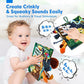 Hahaland High Contrast Baby Book Sensory Tummy Time Toy Travel Gift for Infants 0 6 Months