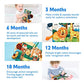 Hahaland High Contrast Baby Book Sensory Tummy Time Toy Travel Gift for Infants 0 6 Months