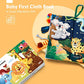Hahaland High Contrast Baby Book Sensory Tummy Time Toy Travel Gift for Infants 0 6 Months