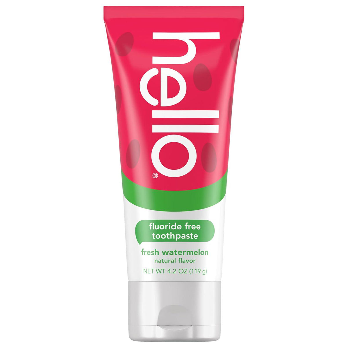 Hello Fresh Watermelon Fluoride Free Kids Toothpaste, 4.2 Oz Tube,