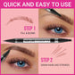 iMethod IMethod Microblading Eyebrow Pen - Eyebrow Pencil Magical 2-in-1 Dual-Ended Eye Brow Pencils For Women With 4-Fork-Tip And Precise Brush-Tip Create Natural Hair-Like Brows, Last All-Day, Dark Brown