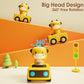 iPlay iLearn Press and Go Car Toys for 6 to 18 Months Baby Push Friction Cars 4 Pack Animal Design