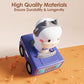 iPlay iLearn Press and Go Car Toys for 6 to 18 Months Baby Push Friction Cars 4 Pack Animal Design