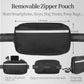 Iyoshop Hands Free Dog Leash with Bungee and Zipper Pouch Dual Padded Handles for Running Jogging Black