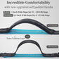 Iyoshop Hands Free Dog Leash with Bungee and Zipper Pouch Dual Padded Handles for Running Jogging Black