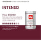 Illy Intenso Whole Bean Coffee, Bold Roast with Notes of Deep Cocoa, 100% Arabica, 88 oz Can, Pack of 1