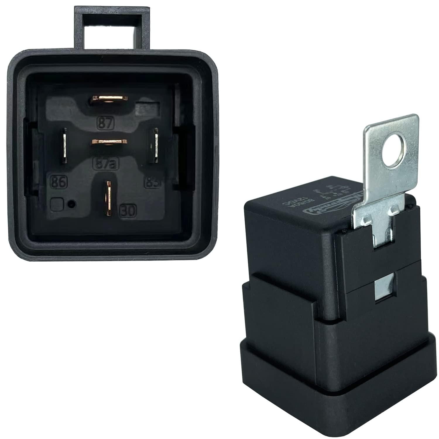 Irhapsody Relay 12V, 80/60 Amp Waterproof Relay, 5 Pin Automotive Relay, Spdt 12-Volt Auto Relay With Pigtail,Does not Apply