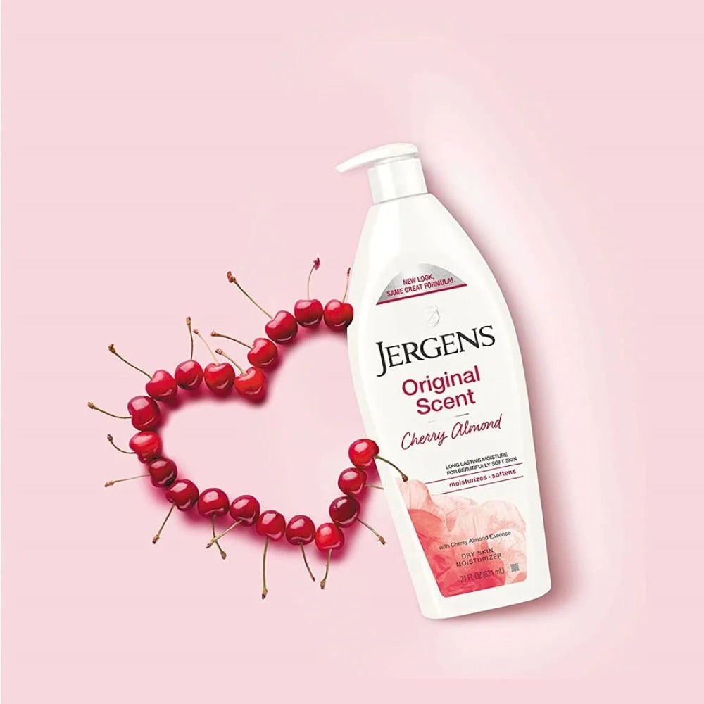 Jergens Original Scent Cherry & Almond Essence Dry Skin Moisturizer 400ml