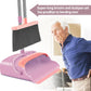 kelamayi Kelamayi Broom And Dustpan Set For Home, Office, Indoor&Outdoor Sweeping, Stand Up Broom And Dustpan (Pink)