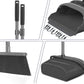 kelamayi Kelamayi Broom And Dustpan Set For Home, Office, Indoor&Outdoor Sweeping, Stand Up Broom And Dustpan (Black&Gray)
