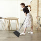 kelamayi Kelamayi Broom And Dustpan Set For Home, Office, Indoor&Outdoor Sweeping, Stand Up Broom And Dustpan (Black&Gray)