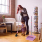 kelamayi Kelamayi Broom And Dustpan Set For Home, Office, Indoor&Outdoor Sweeping, Stand Up Broom And Dustpan (Pink)