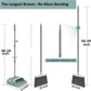 Kelamayi Upgrade Broom & Dustpan Set, Large Size with Long Handle, Upright, Ideal for Indoor/Outdoor, Garage, Kitchen, Office Use, Green