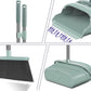 Kelamayi Upgrade Broom & Dustpan Set, Large Size with Long Handle, Upright, Ideal for Indoor/Outdoor, Garage, Kitchen, Office Use, Green