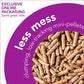 Okocat Less Mess Wood Clumping Cat Litter, 18.6 lb, Mini Pellets, Low Tracking, Unscented, Dust-Free