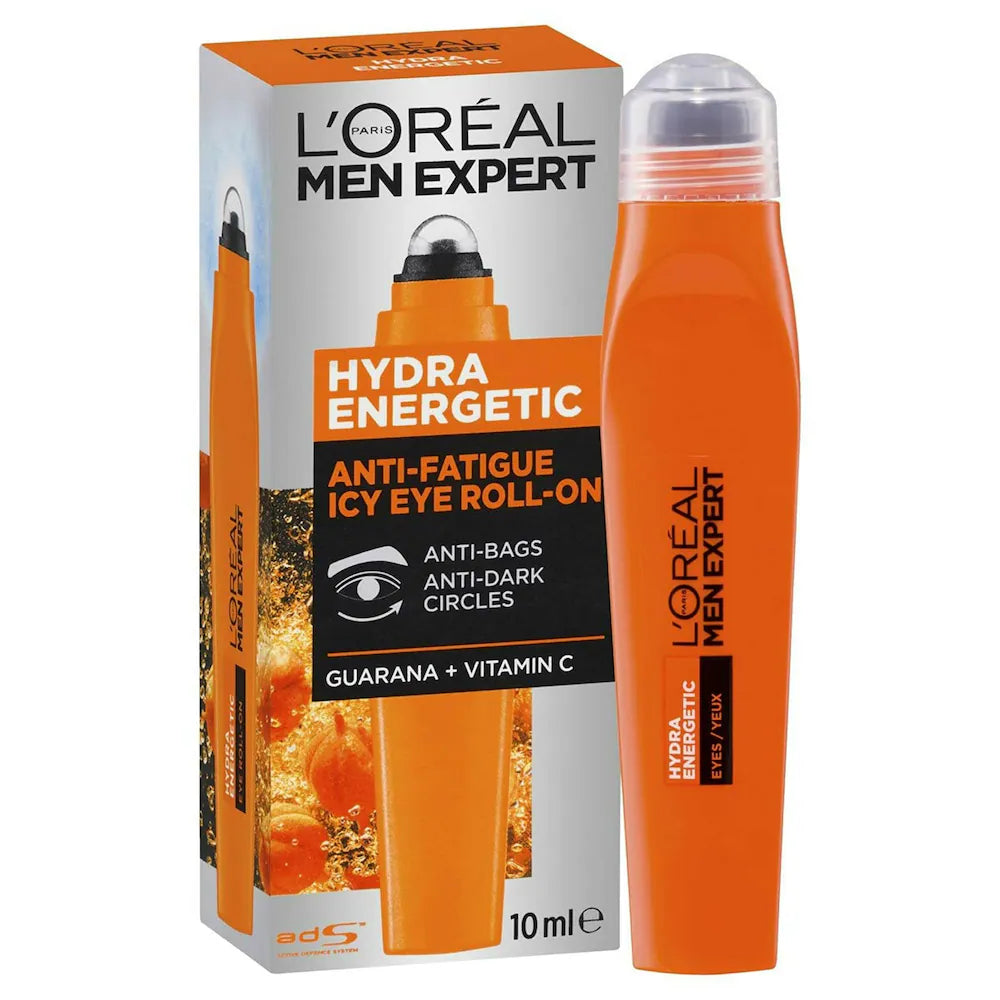 L'Oreal Paris Men's Expert Hydra Energetic Icy Cold Eye Roll-On 10ml,3600521667675,