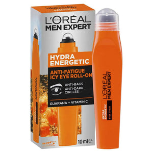 L'Oreal Paris Men's Expert Hydra Energetic Icy Cold Eye Roll-On 10ml,3600521667675,