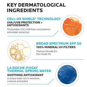 La Roche-Posay Anthelios SPF 50 Mineral Liquid Fluid Sunscreen 50ml ingredients