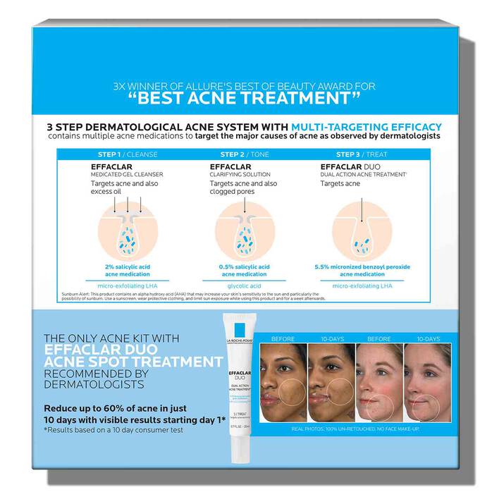 La Roche-Posay Effaclar Dermatological Acne Treatment System,883140035282,
