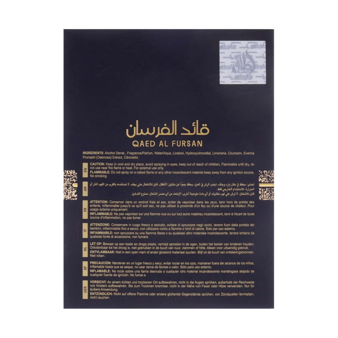 Lattafa Qaed Al Fursan Eau De Parfum For Him & Her 90ml,6291107455365