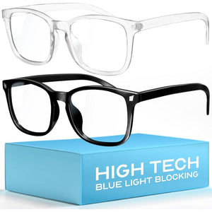 Livho High-Tech Blue Light Glasses, 99% Blue Light Blocking, Computer Glasses, Anti-Eyestrain & UV Glare Protection