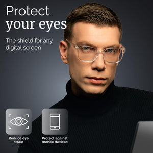 Livho High-Tech Blue Light Glasses, 99% Blue Light Blocking, Computer Glasses, Anti-Eyestrain & UV Glare Protection