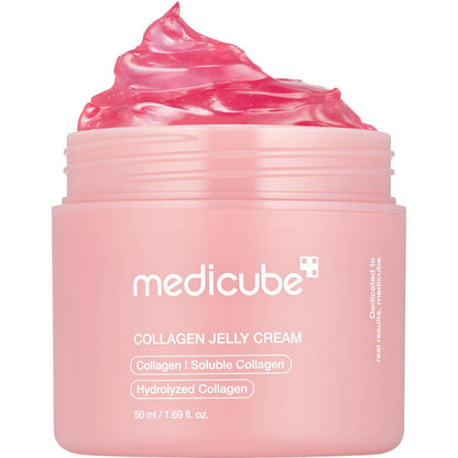medicube Medicube Collagen Jelly Cream- Niacinamide And Freeze-Dried Hydrolyzed Collagen - Boosts Skin's Barrier Hydration And Gives 24h Glow And Lifted Look - Korean Skincare (1.69 Fl Oz (Pack Of 1))