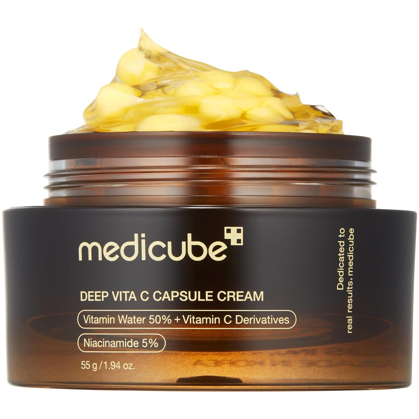 medicube Medicube Deep Vitamin C Golden Capsule Face Moisturizer - Liposome Capsules For Wrinkles, Skin Radiance - Transparent Gel For Glow Hydration - Korean Skin Care 1.94 Oz