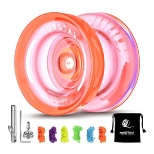 MAGICYOYO K2 Crystal Orange Color Yoyo Set
