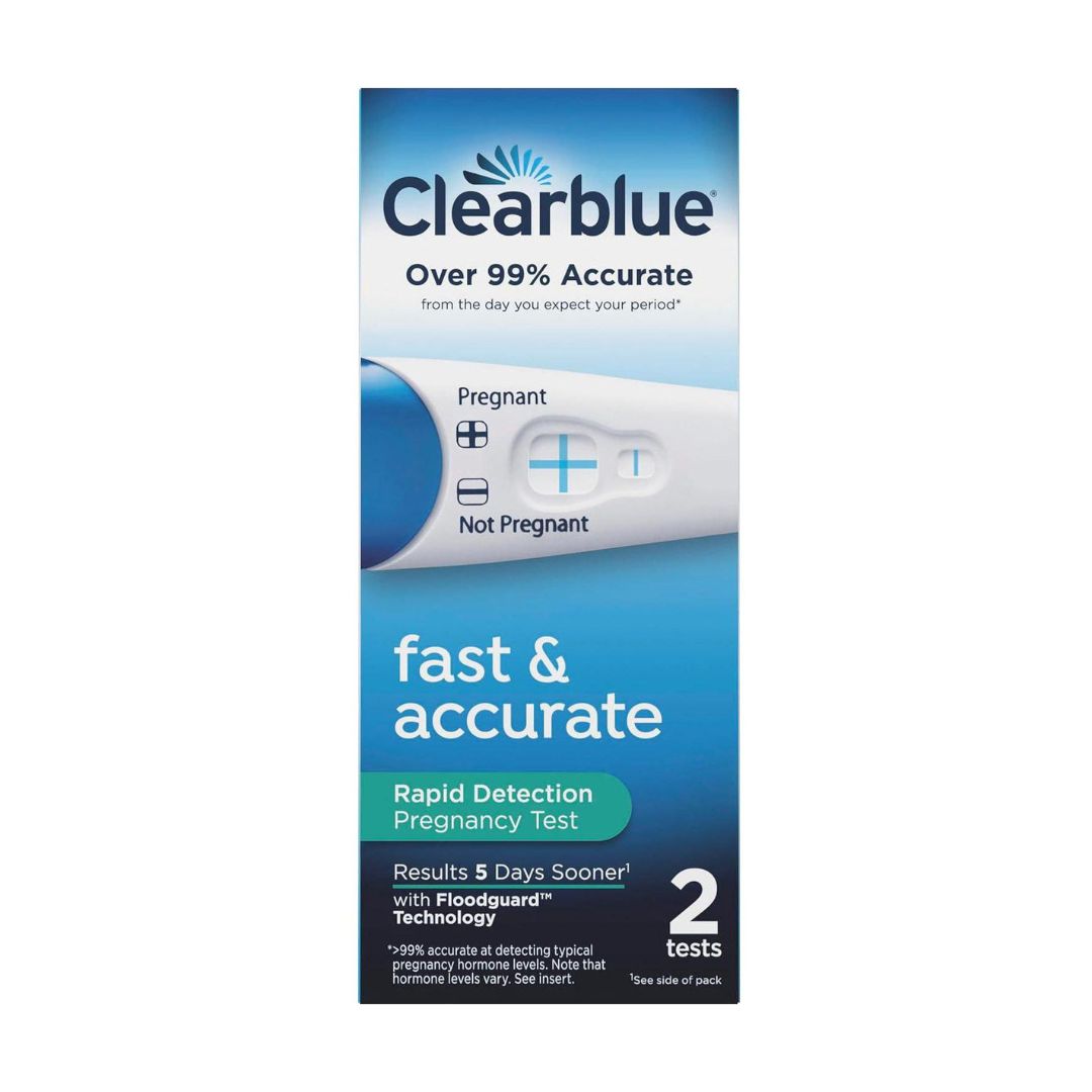 Clearblue Fast & Accurate Rapid Detection Pregnancy Tests 2 Count