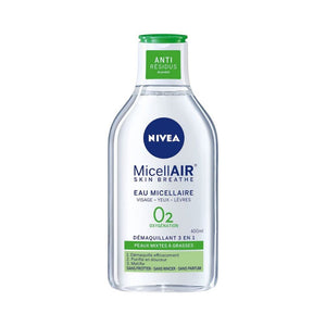 Nivea MicellAIR Water Skin Breathe O2 Green Makeup Remover 400ml