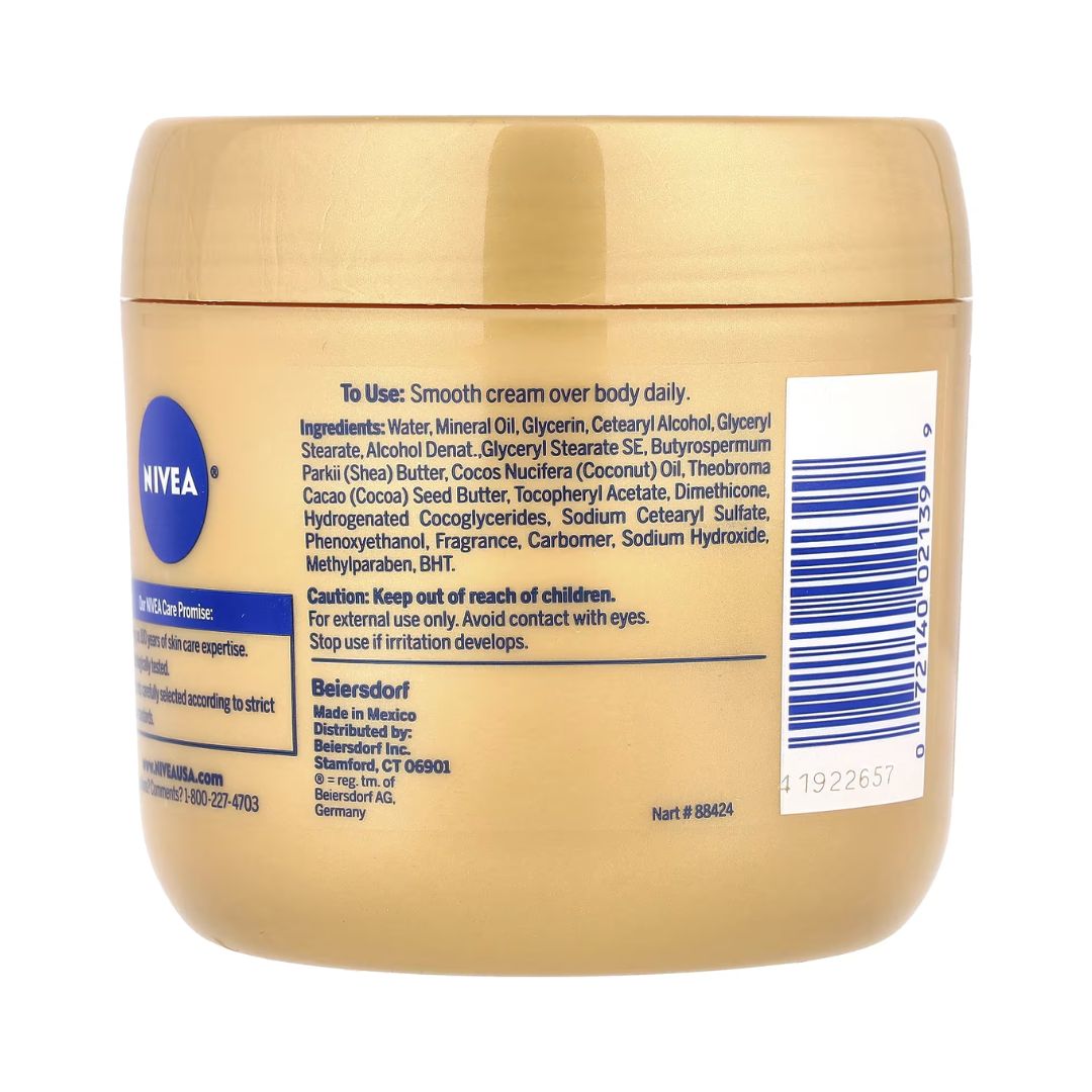 Nivea Cocoa Butter & Vitamin E Deep Nourishing Serum Body Cream For Dry Skin 454g,072140021399