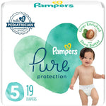 Pampers Pure Protection Diaper Size 5 19 Ct Old,