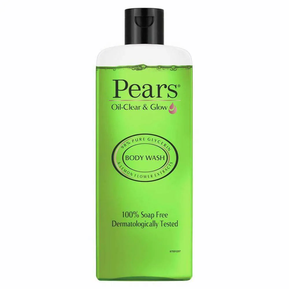 Pears Oil-Clear & Glow Lemon Flower Extracts Body Wash 250ml,6281006486140,