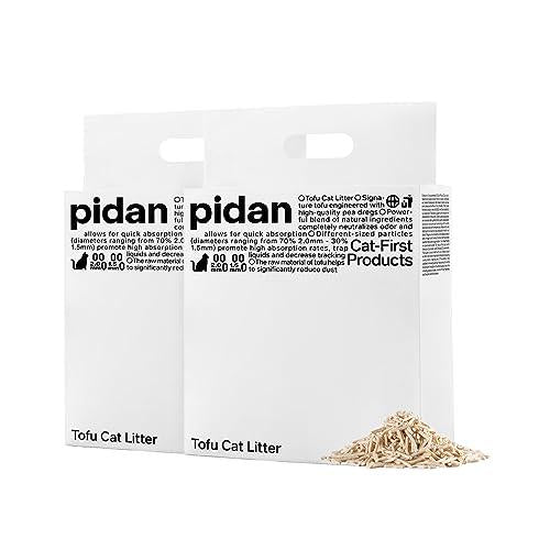 Pidan Tofu Cat Litter 5.3 lb 2 Bags Ultra Absorbent Fast Drying Clumping Flushable Natural Dust Free and Low Scattering