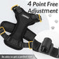 Rabbitgoo Cat Harness & Leash Set, Black, XS, Escape-Proof, Soft Adjustable Vest with Reflective Strips