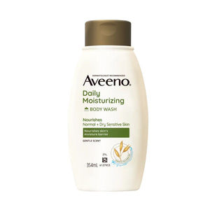 Aveeno Daily Moisturizing Gentle Scented Body Wash For Nourishes Normal+Dry Sensitive Skin 354ml