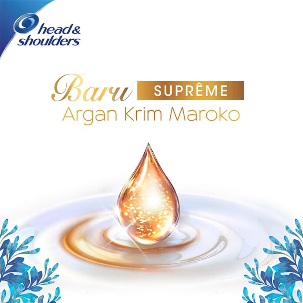 Head & Shoulders Supreme Smooth Argan Creme Anti-Dandruff Shampoo 480ml,4902430752626,