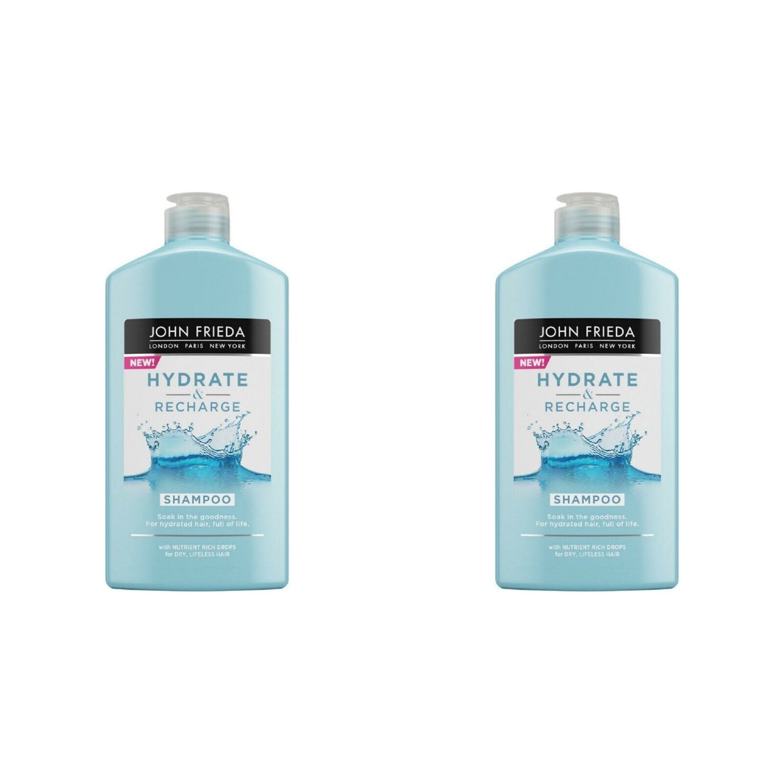 John Frieda Hydrate & Recharge Nutrient Rich Drops Shampoo 250ml,5037156263633,