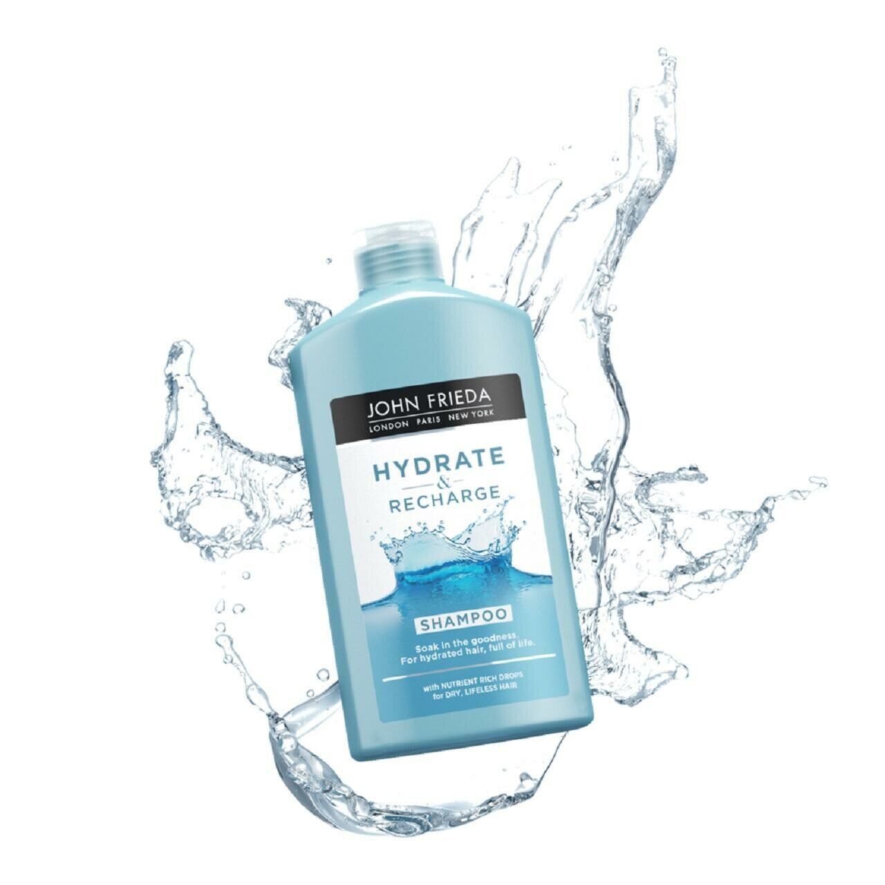 John Frieda Hydrate & Recharge Nutrient Rich Drops Shampoo 250ml,5037156263633,