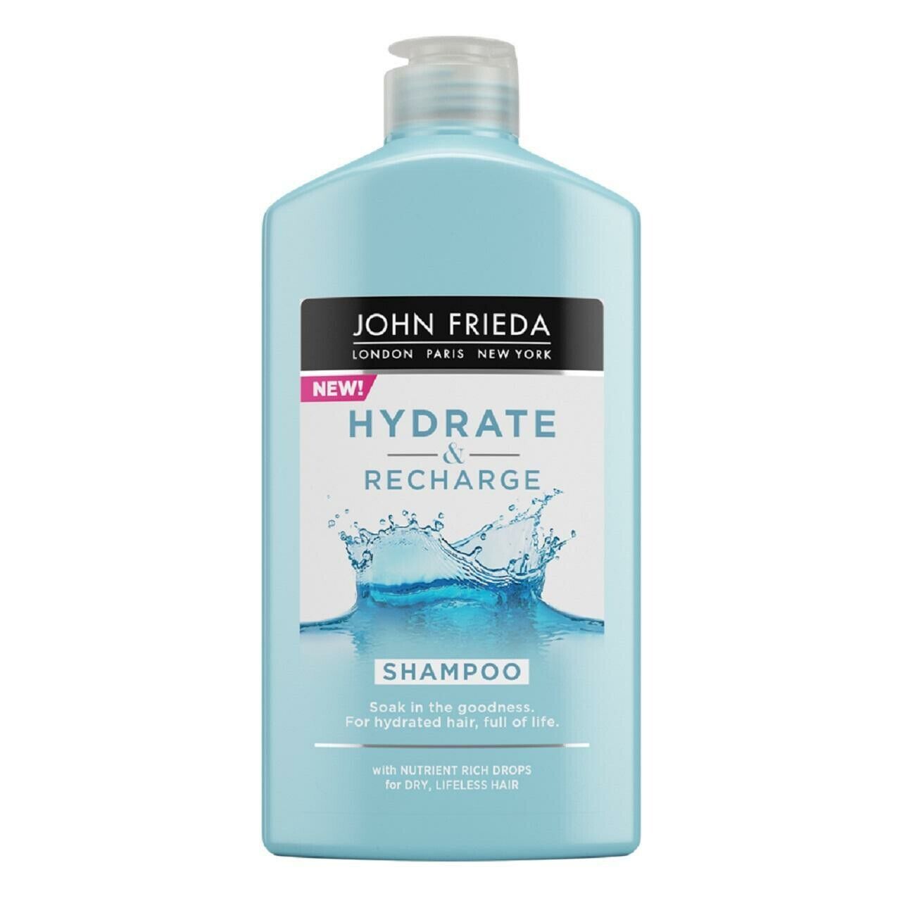 John Frieda Hydrate & Recharge Nutrient Rich Drops Shampoo 250ml,5037156263633,