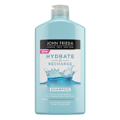 John Frieda Hydrate & Recharge Nutrient Rich Drops Shampoo 250ml,5037156263633,