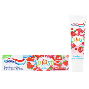 Aquafresh Splash Strawberry Flavour Toothpaste For Kids 3-8 Years 50ml