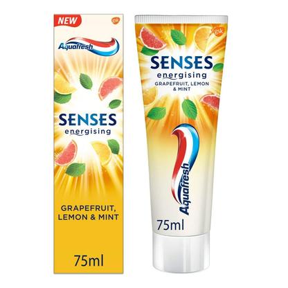 Aquafresh Senses Energising Grapefruit, Lemon & Mint Toothpaste 75ml