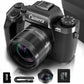 Saneen 4K Ultra HD 64MP WiFi Touch Screen Black Digital Camera, Micro SD Card, Case + 1 Battery,1020000000023