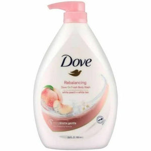 Dove Go Fresh Rebalancing White Peach & White Tea Body Wash 1000ml,8886467020407,