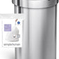 SimpleHuman Code J, 100 Count Genuine Custom Fit Liners, Drawstring Trash Bags in Dispenser Packs, 30-45 Liter (8-12 Gallon), White