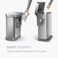 SimpleHuman Code J, 100 Count Genuine Custom Fit Liners, Drawstring Trash Bags in Dispenser Packs, 30-45 Liter (8-12 Gallon), White