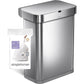 Simplehuman Code Q 100-Count Custom Fit Drawstring Trash Bags, 50-65 Liter (13-17 Gallon), White, Dispenser Packs for Easy Use