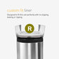 Simplehuman Code R Trash Bags, 60 Count, Custom Fit Liners, Drawstring, 10L/26 Gallon, White